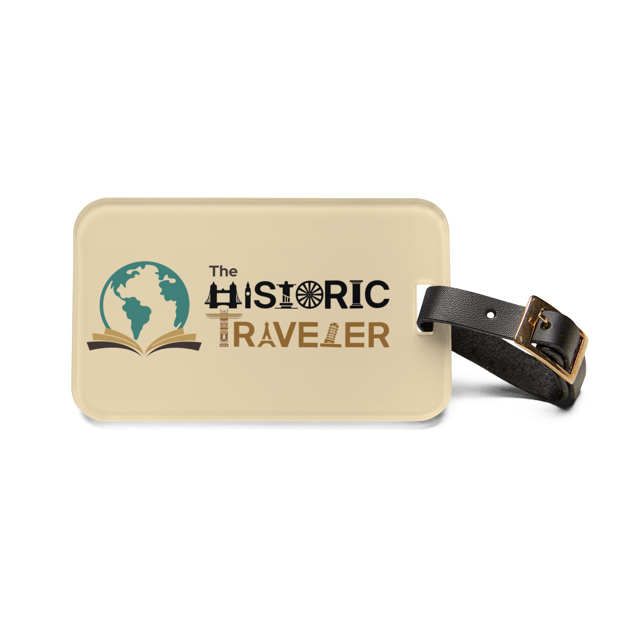 Luggage Tag Beige - Image 2
