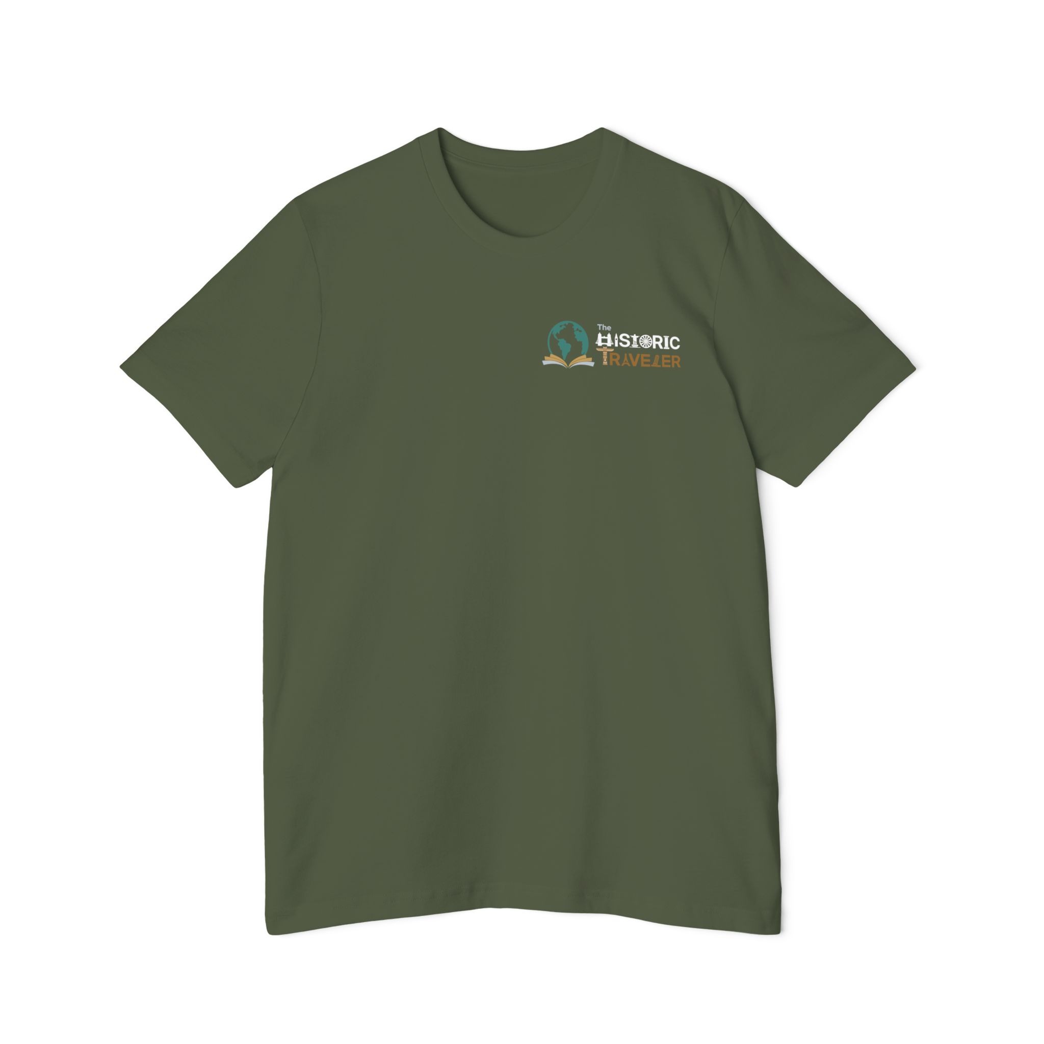 USA-Made Unisex Short-Sleeve Jersey T-Shirt Dark + Back Print - Image 9