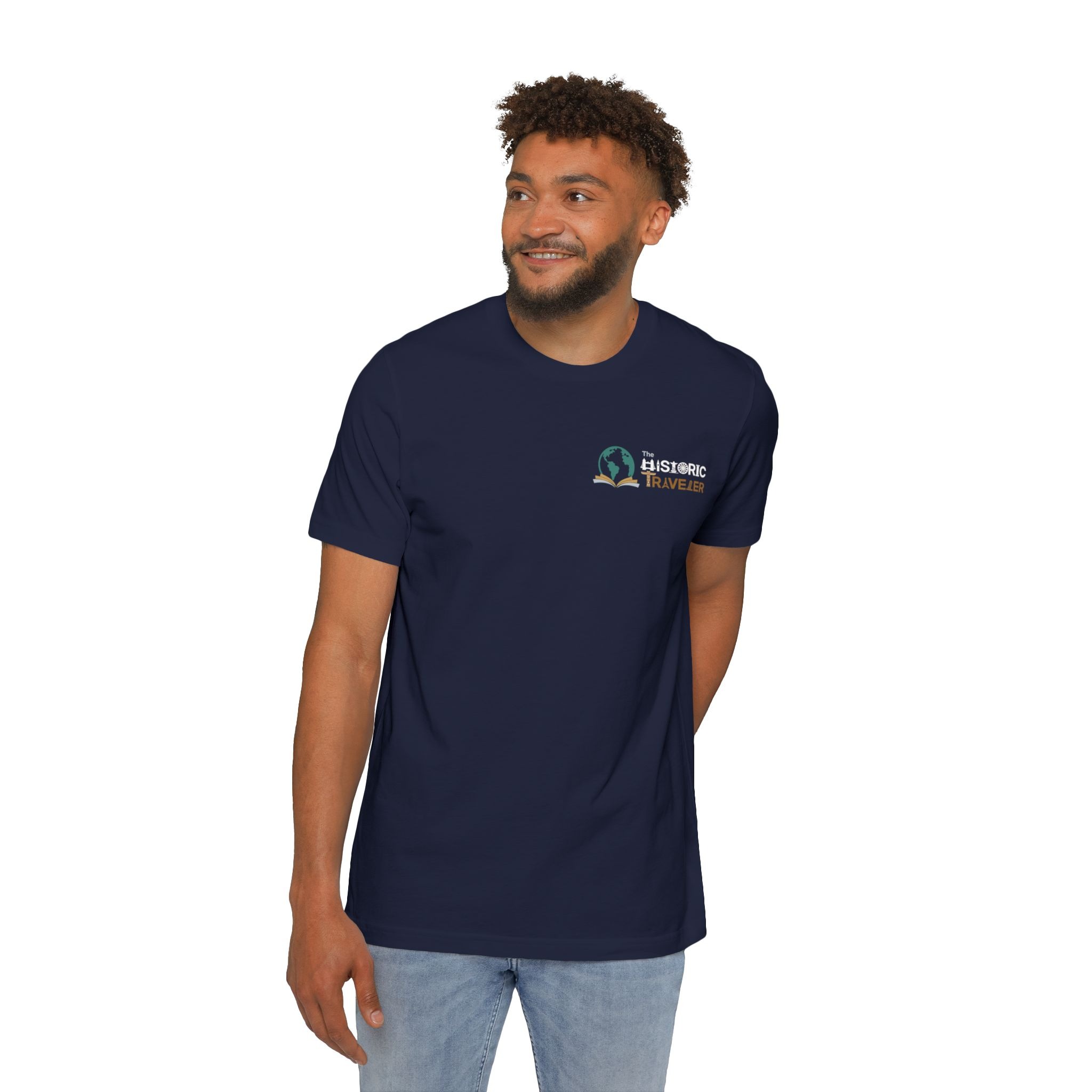 USA-Made Unisex Short-Sleeve Jersey T-Shirt Dark + Back Print - Image 15