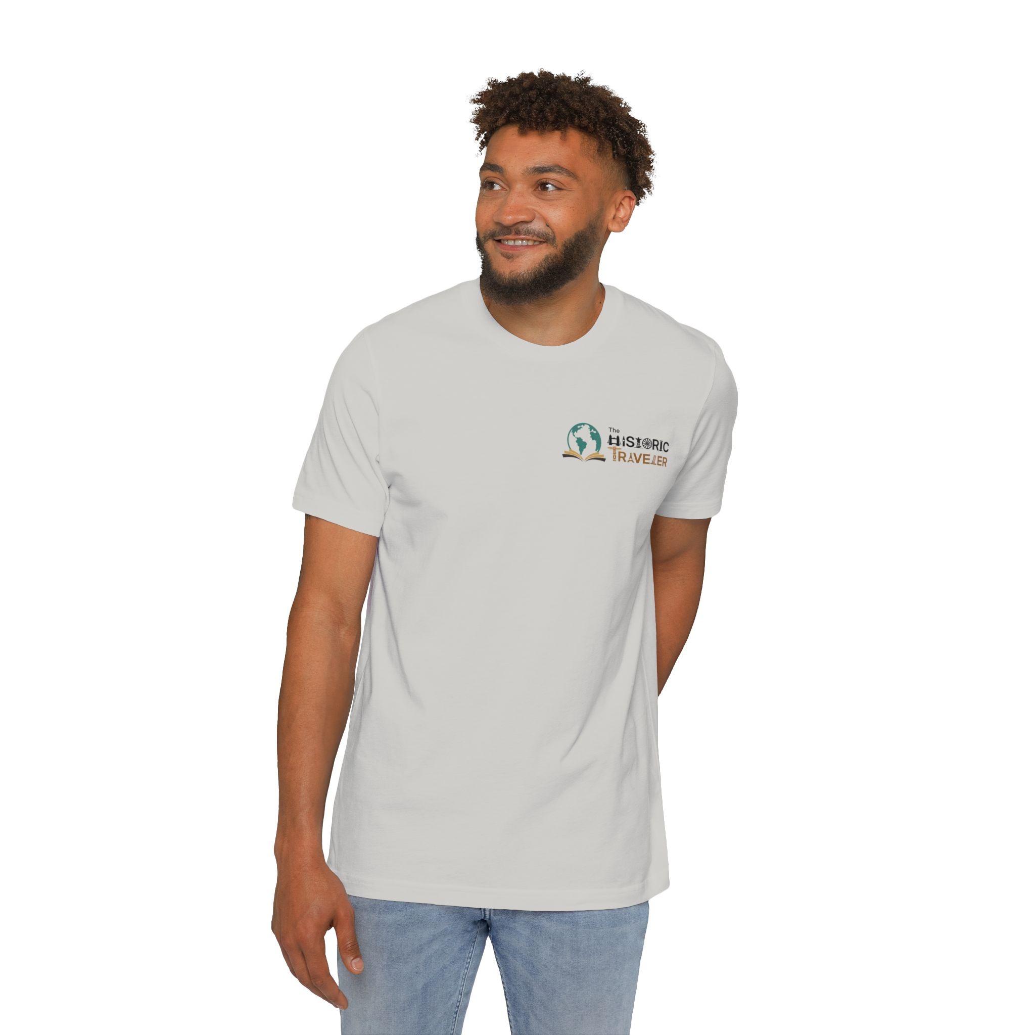 USA-Made Unisex Short-Sleeve Jersey T-Shirt Light + Back Print - Image 11