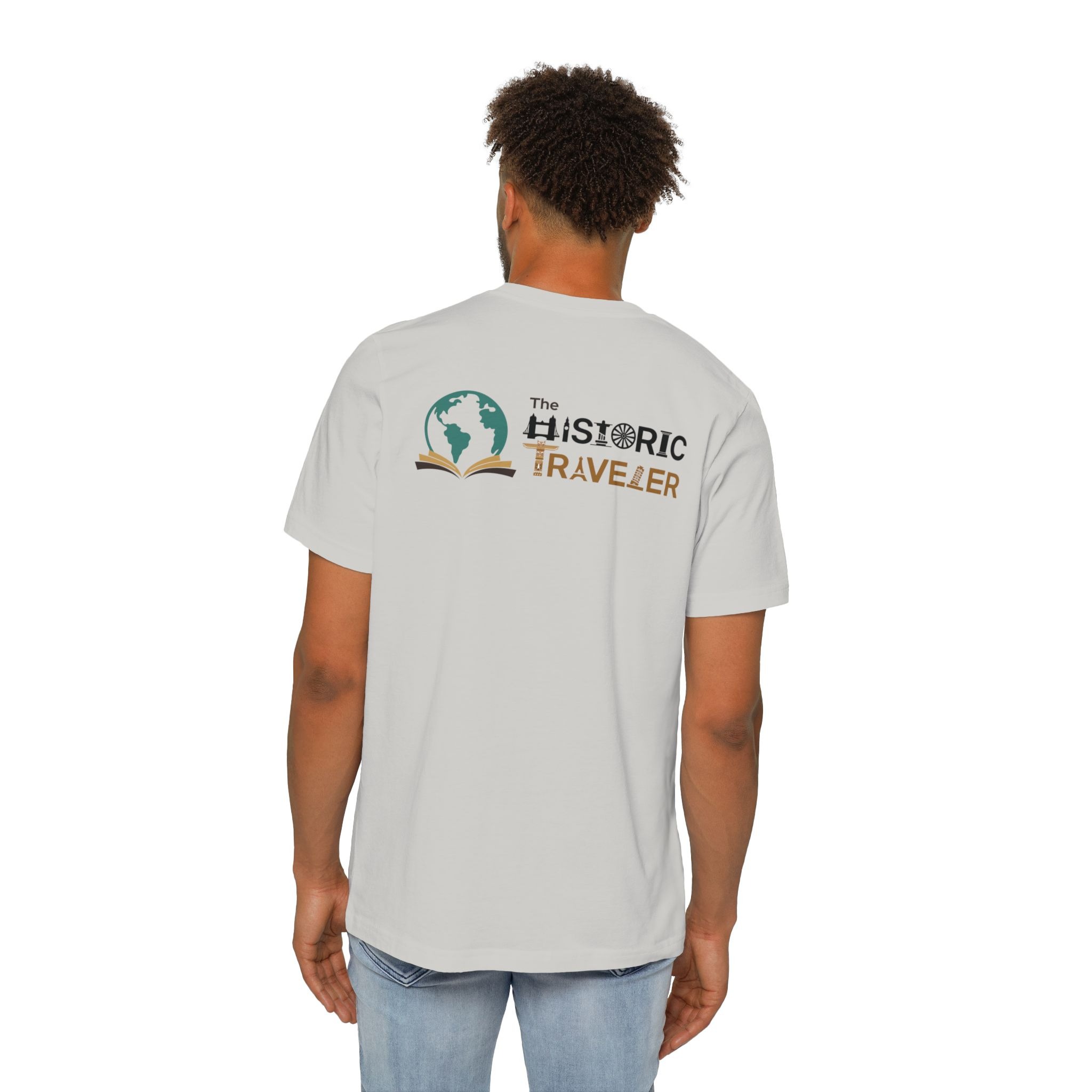 USA-Made Unisex Short-Sleeve Jersey T-Shirt Light + Back Print - Image 12